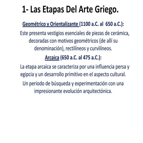 1  las etapas del arte griego