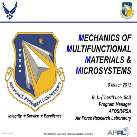 Lee, Les - Mechanics of Multifunctional Materials and Microsystems - Spring R...