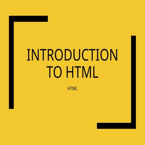 INTRODUCTION TO HTML YEAR 11 CLASS PRESENTATION