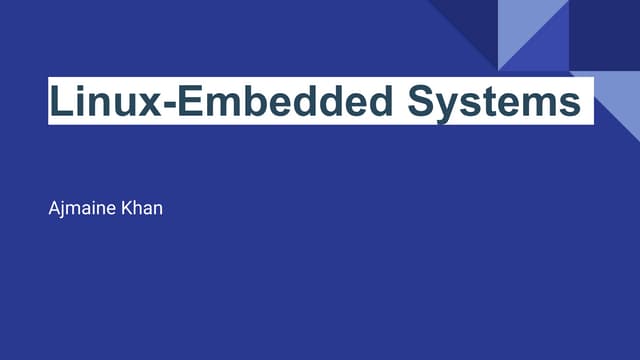 Linux Embedded System