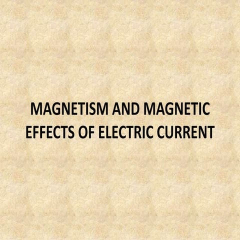 1 magnetism and magnetic effects of electric current