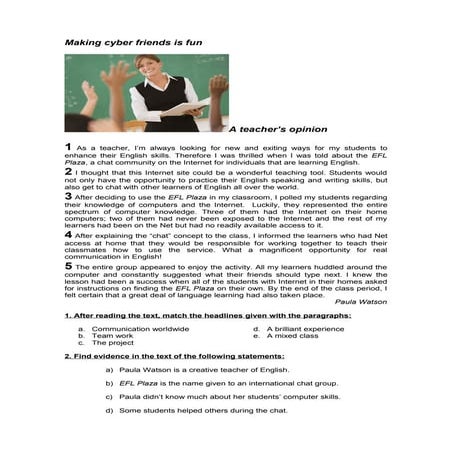 1   making cyberfriends