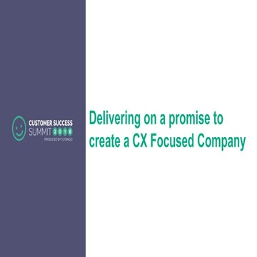 Creating a CX-Focused Company