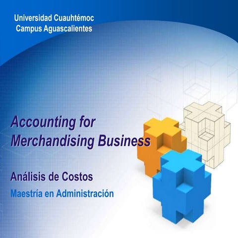 1. Merchandising business