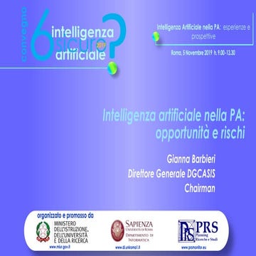 Intelligenza artificiale nella PA: opportunità e rischi