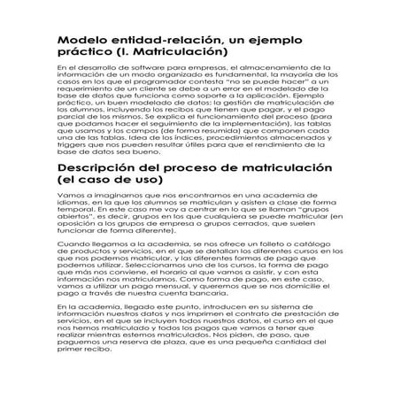 1. modelo entidad relacion   ejemplo
