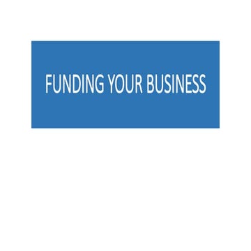 Get your business funded