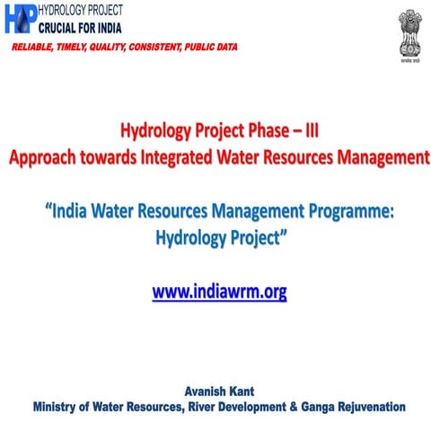 1 - MoWR - Overview of HP-III Workshop-15th Sep 2014