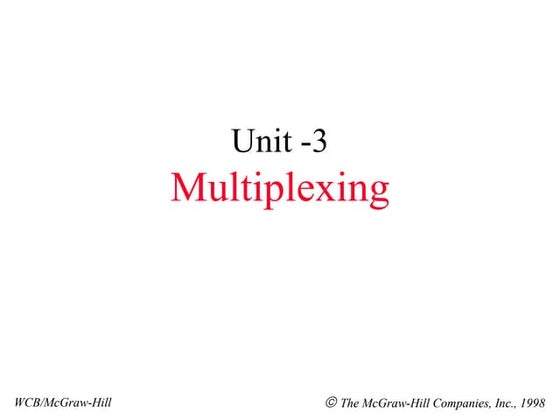 Multiplexing | PPT