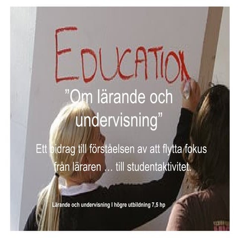 1. Om lärande  och undervisning