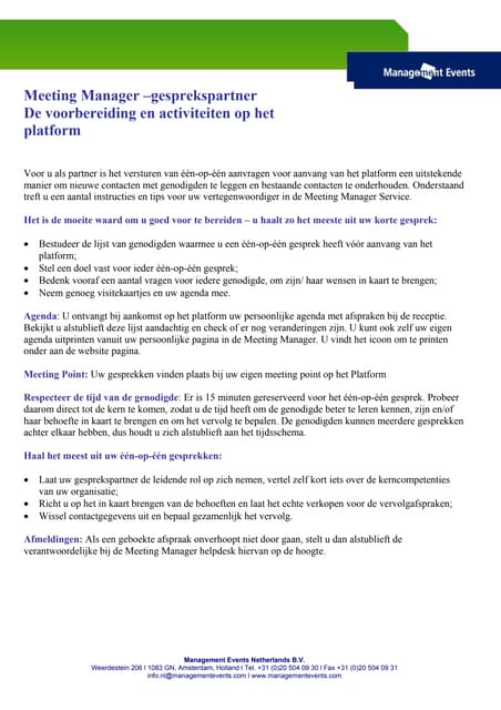 1 op-1 gesprekken