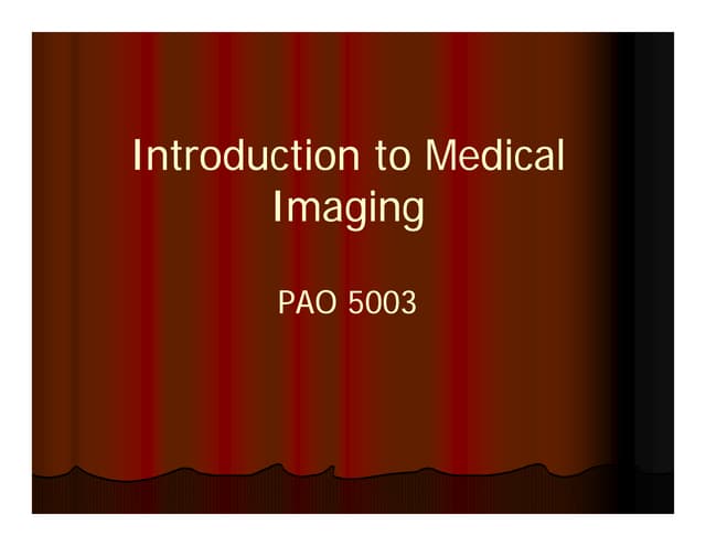 Medical Imaging | PDF