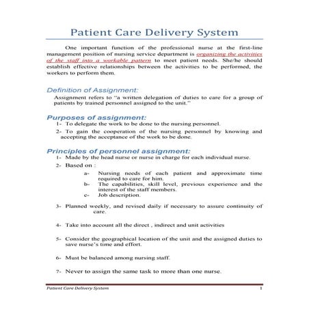 1 patient care-delivery_system