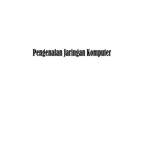 pengenalan jaringan komputer