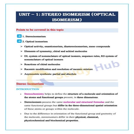 Optical isomerism | PDF