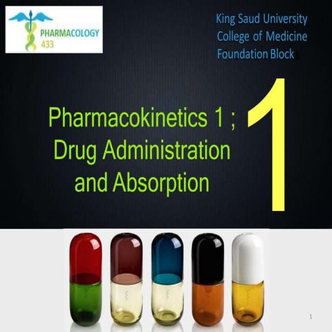 1 Pharmacokinetics I Pptx