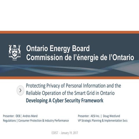 OEB Cyber Security Framework | PDF