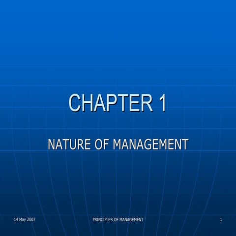 Principles of  Management