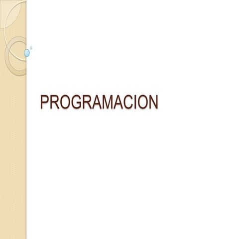 1. que es programacion