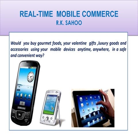 Real time mobile Commerce