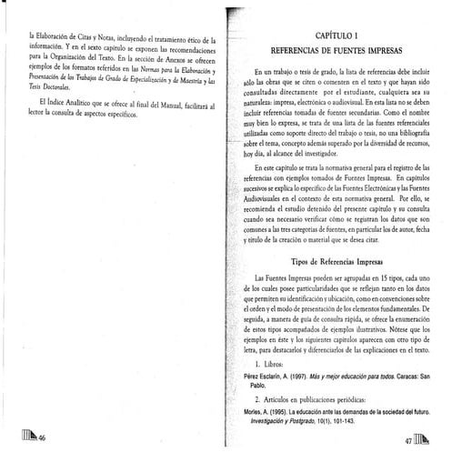 1. Referencias de fuentes impresas