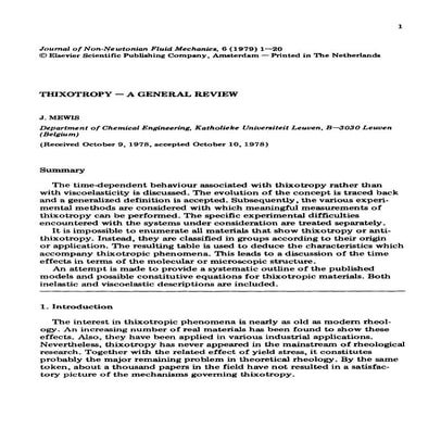 Thixotropy (1) (1) | PPTX