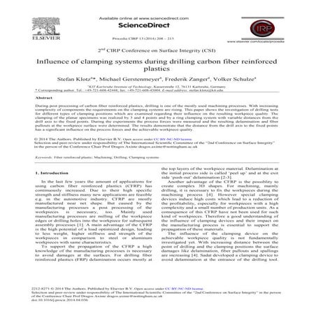Manufacturing process and cae | PDF