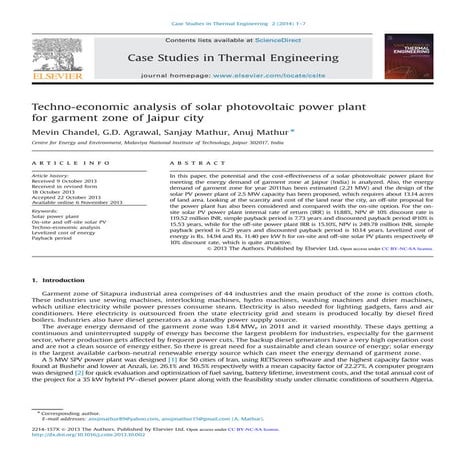 A report on solar power plant visit | DOCX