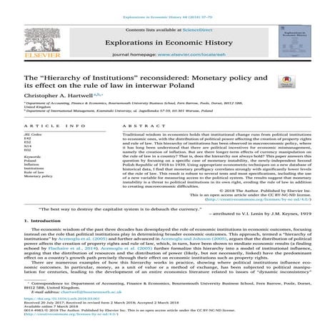 Explorations in Economic History