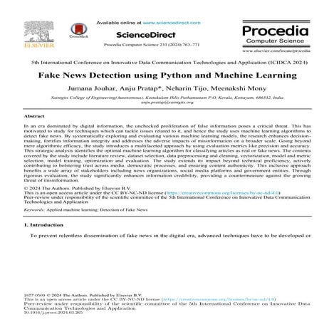 FAKE NEWS DETECTION PPT | PPTX