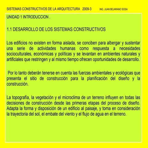 sis const de la arquitectura 