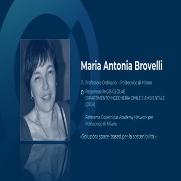 Soluzioni space-based per la sostenibilità