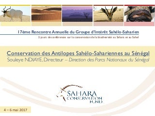 Conservation de la biodiversité sahélienne-saharienne au Sénégal