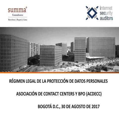Proteccion de Datos Personales: Conceptos, Sanciones, Metodologia