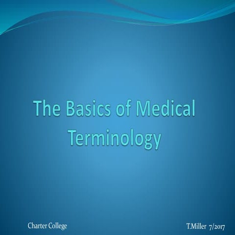 Terminology Basics