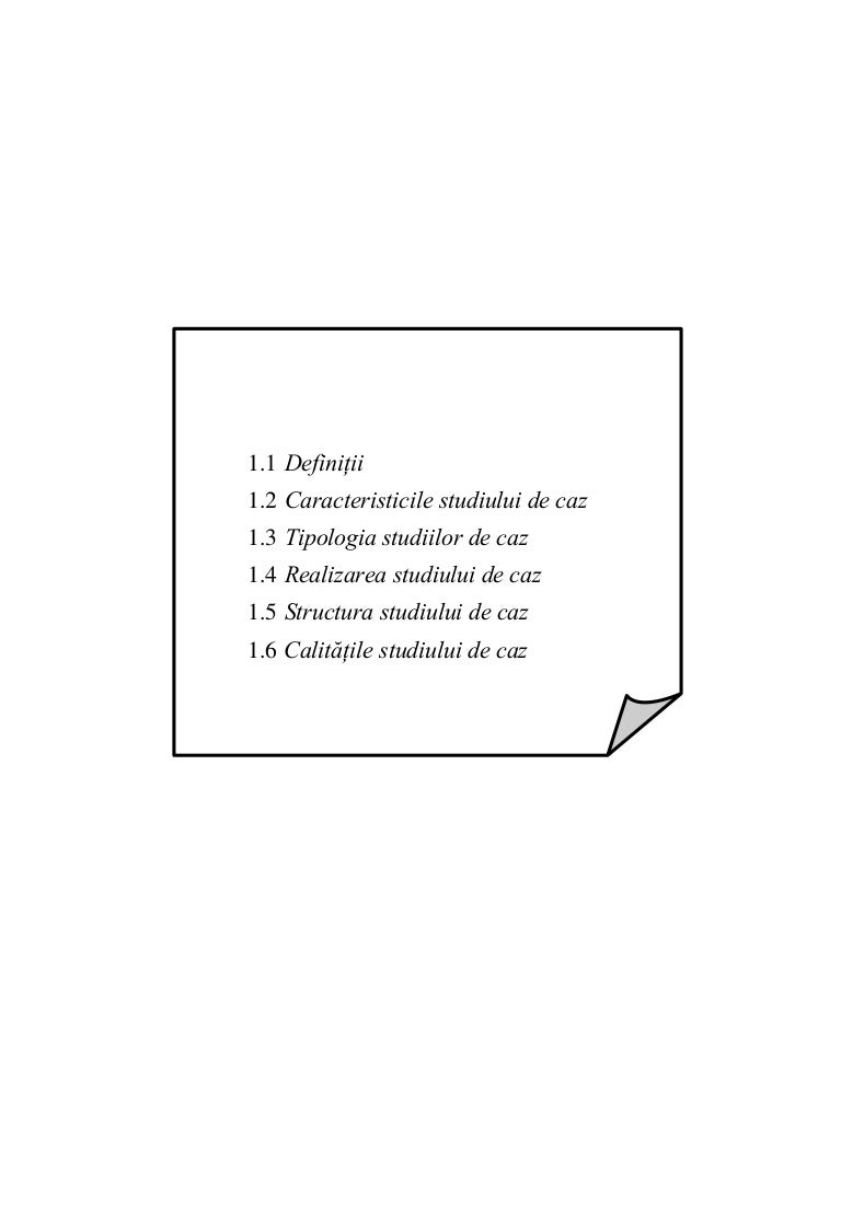 1 Teoria Si Practica Studiului De Caz