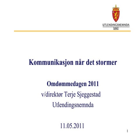 Kommunikasjon når det stormer