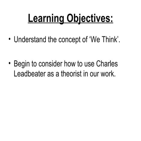 1   the basic concepts of we think