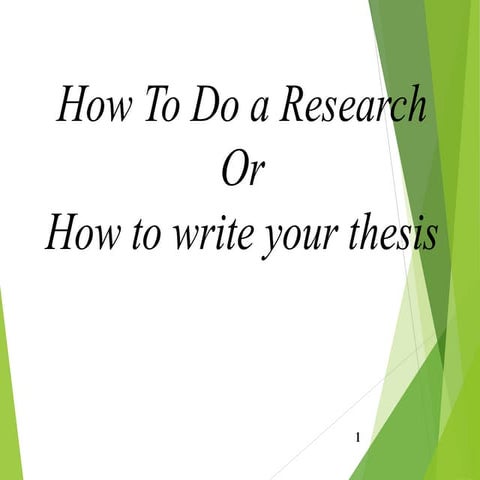 1- Thesis Writing_ guidelines and contents