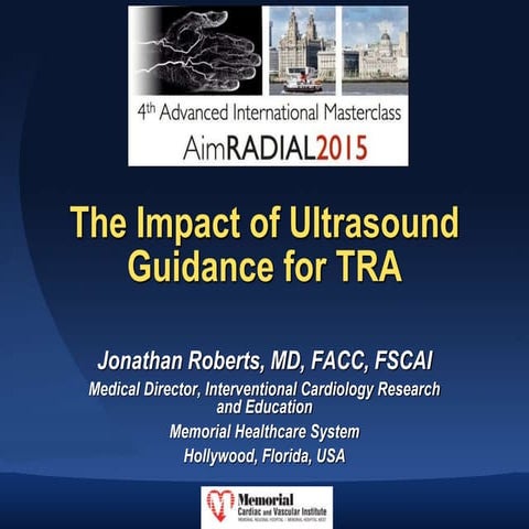 Roberts J - AIMRADIAL 2015 - Ultrasound guidance