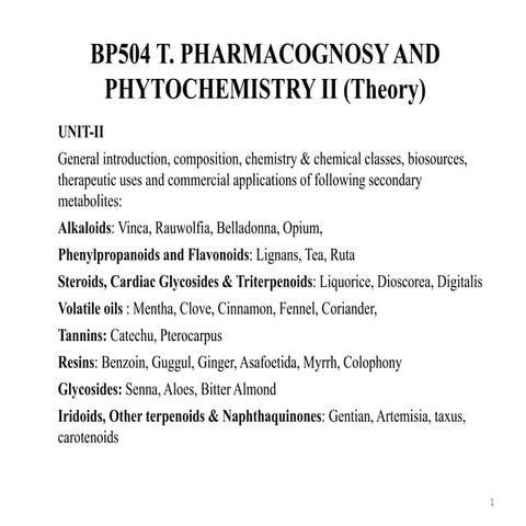 1-Unit-2-vinca.pdf . Alkaloid pharmacognosy & phytochemistry 2