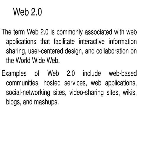Web 2 0 