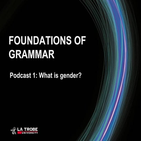 Foundations of Grammar 1: What is gender