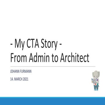 Kitchener Canada Developer Group Event: From Admin to Certified Technical Arc...