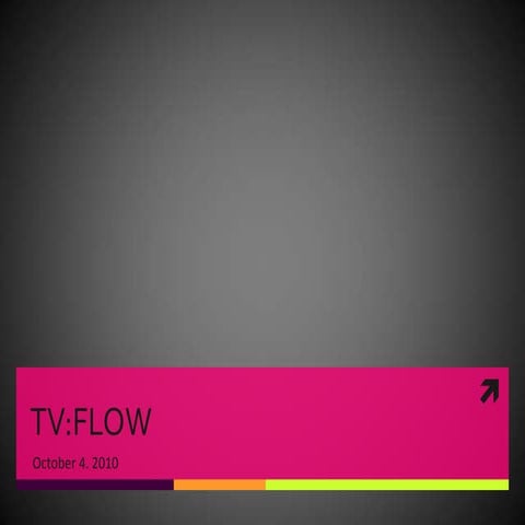 TV lecture: Flow