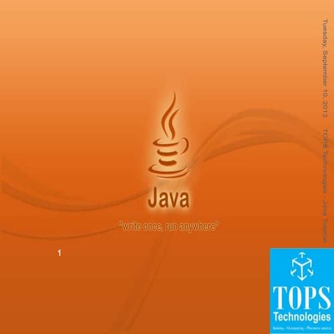 Introduction to Java programming | PPT