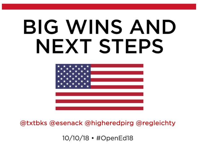 Big Wins and Next Steps: This Year OER Policy