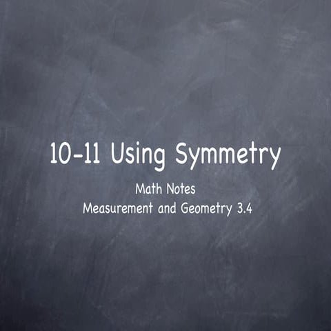 10-11 Using Symmetry