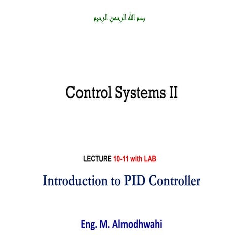 Comprehensive Introduction to PID Controllers in Control Systems II | PDF