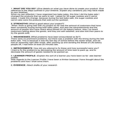 Personal Project Stage 5 Reflection 2